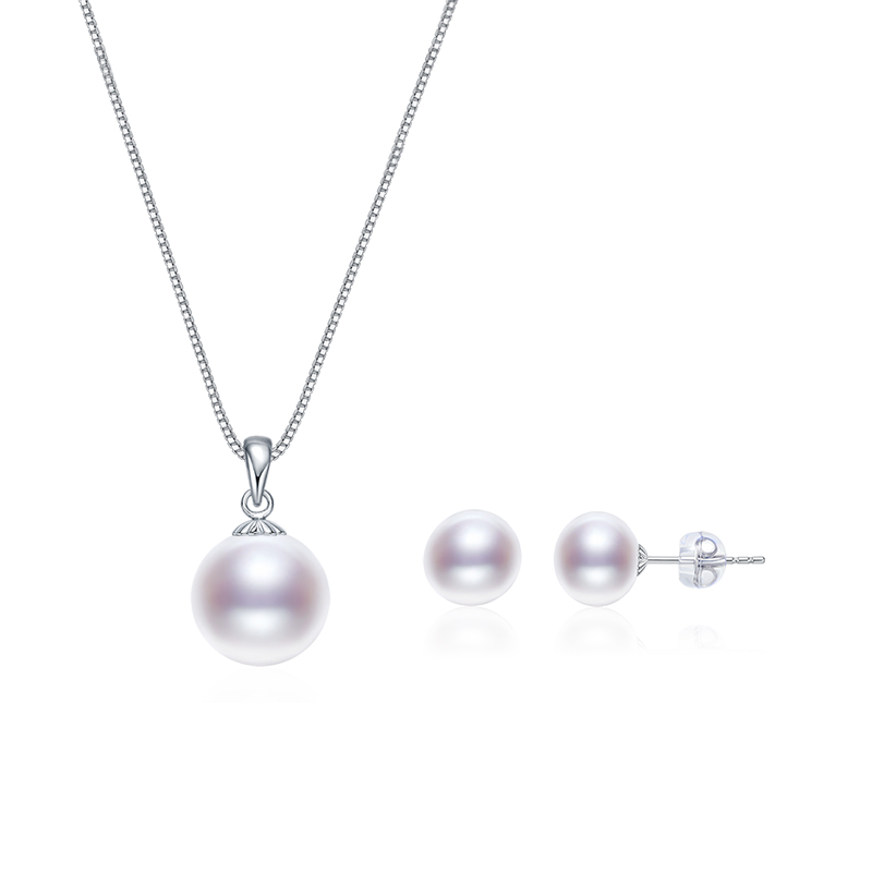 【总裁价到】京润珍珠 怀真+至简 吊坠耳钉两件套