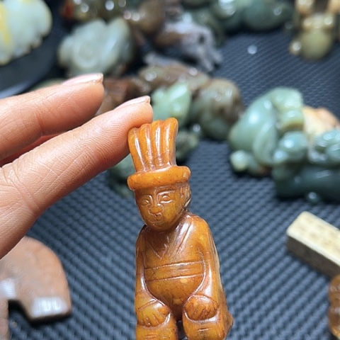 白玉菩提吊坠摆件