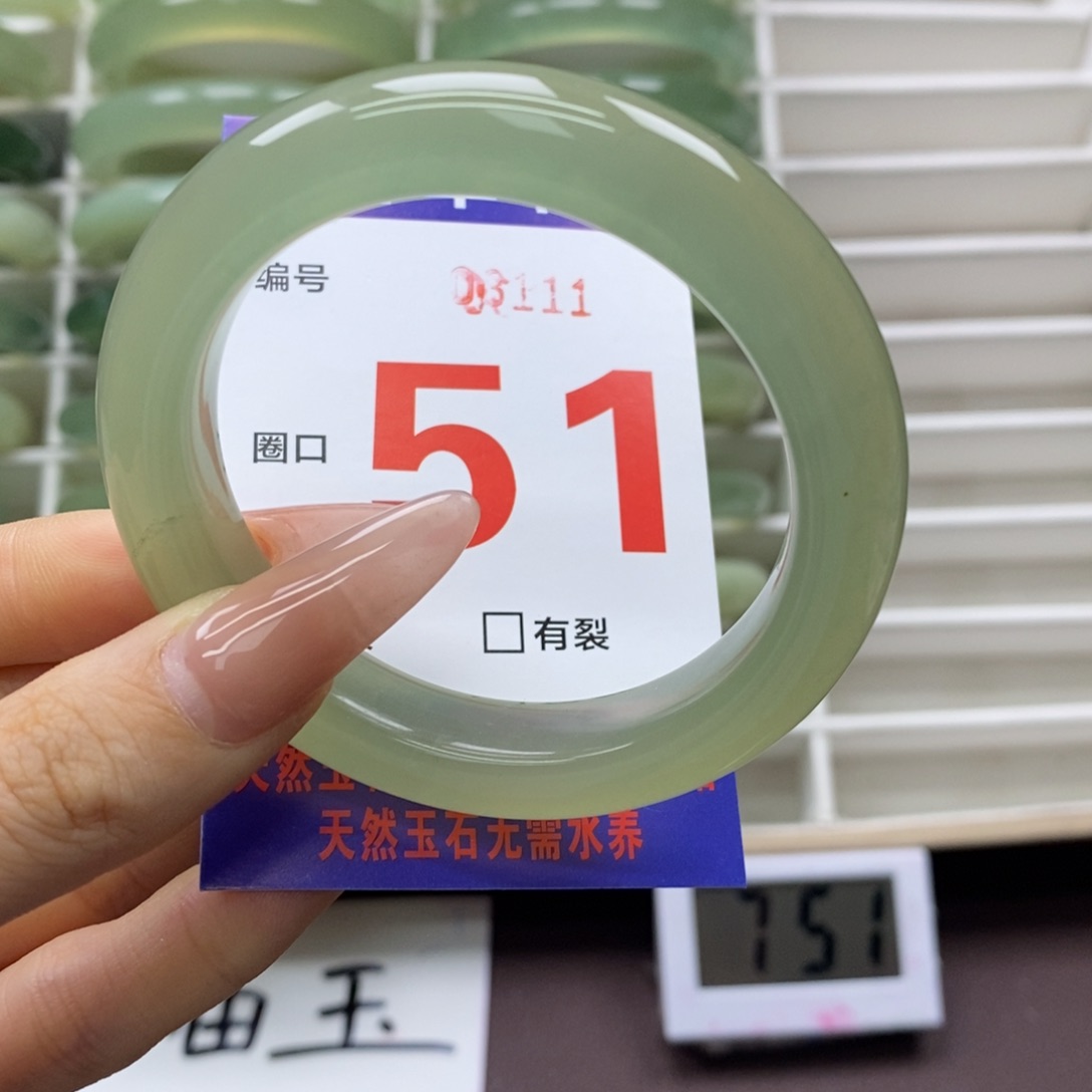 未镶嵌蛇纹石玉手镯