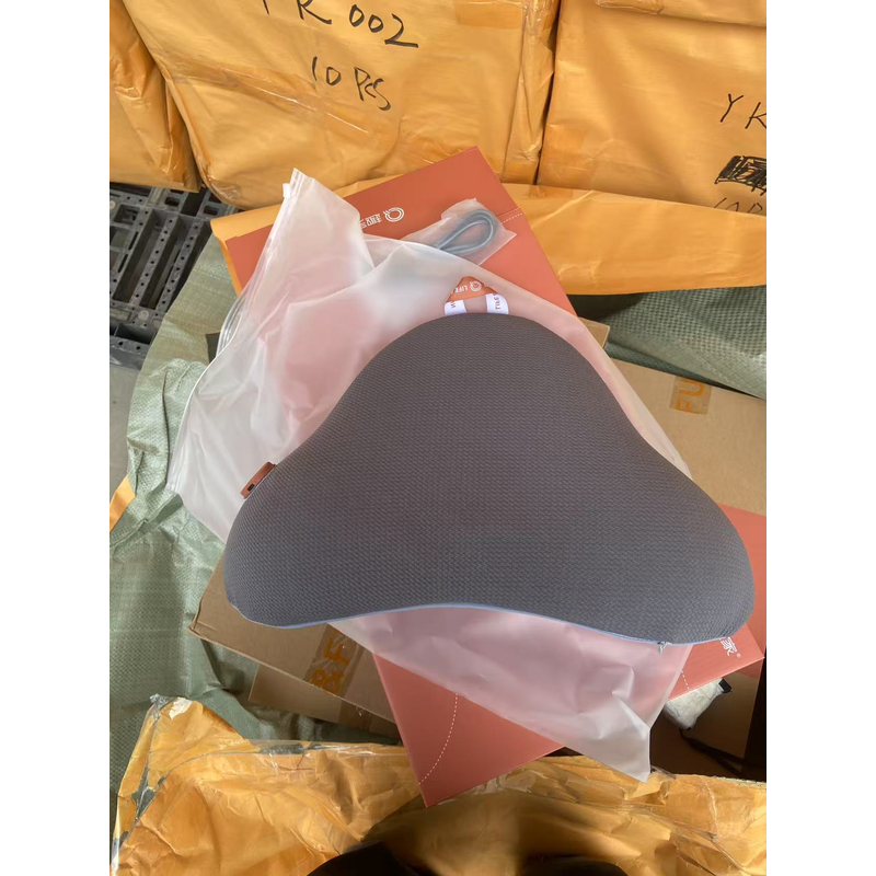 尾货 YK002-蓝  淡雅蓝 热敷按摩腰靠  腰靠  46*26*9 插电  样品