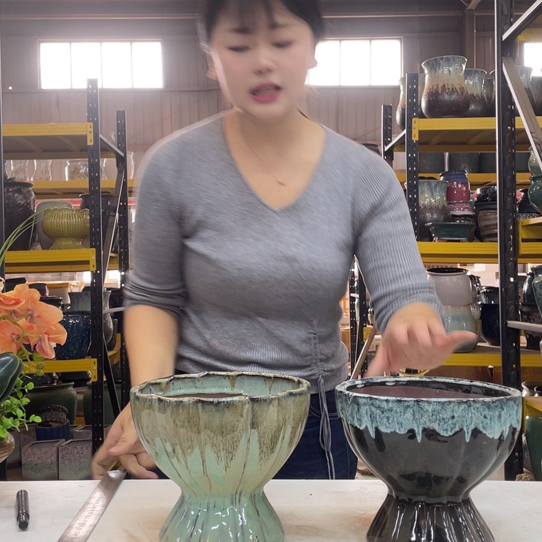 宜兴花盆紫砂花盆18/16