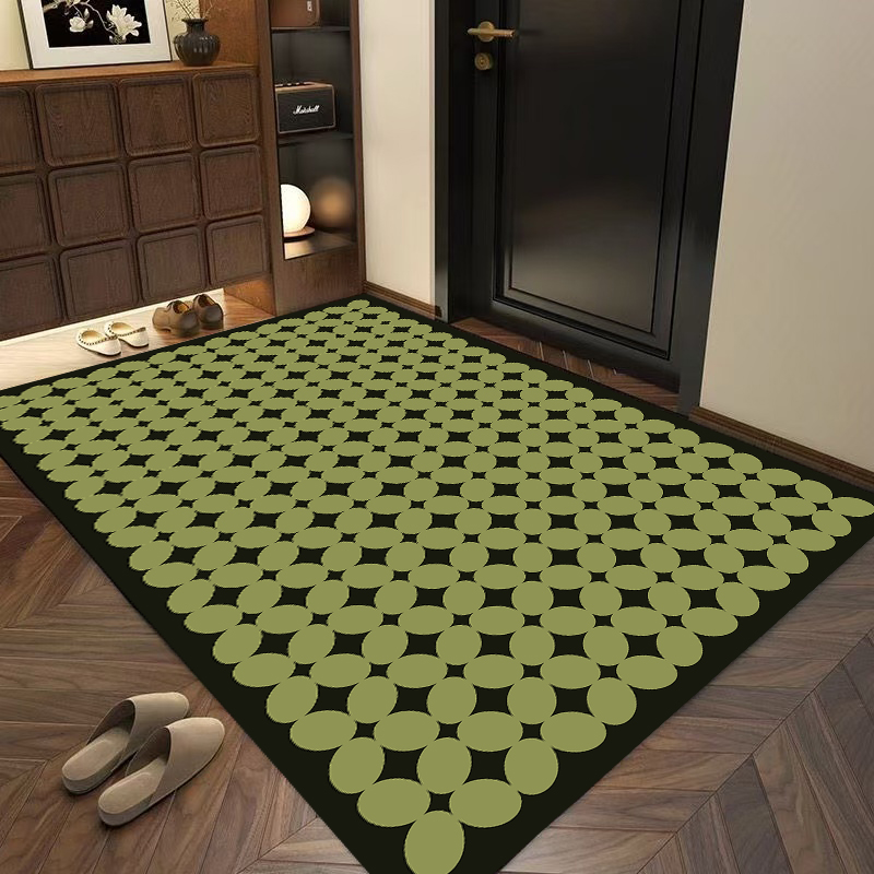 路易【100*140】硅藻泥入户门地垫中古客厅玄关卧室耐磨耐脏地毯