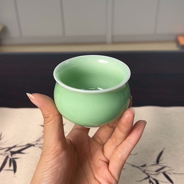龙泉云间青瓷小米茶器