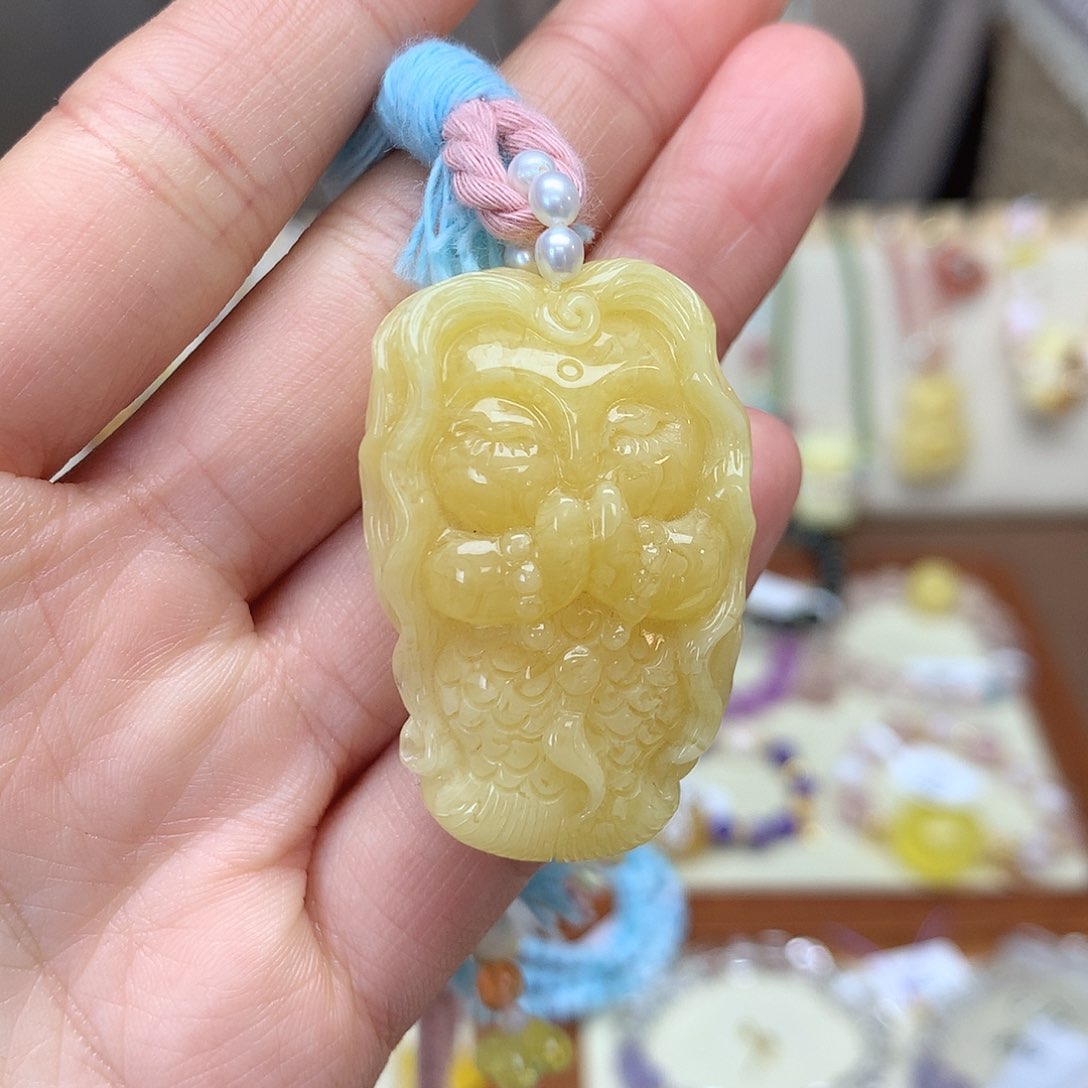 琥珀吊坠(不含链)未镶嵌