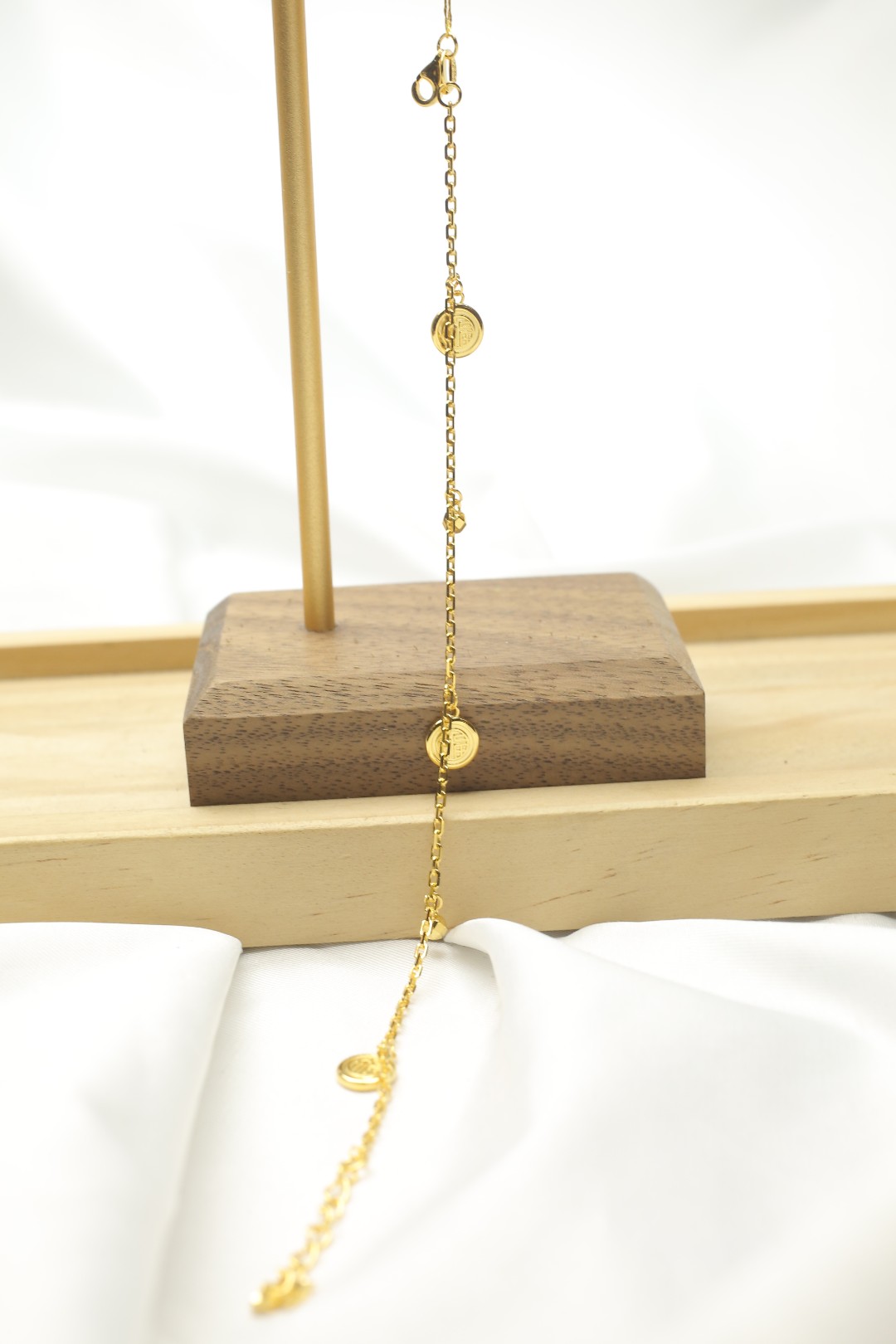 Pt950铂金黄福牌时尚轻奢手链