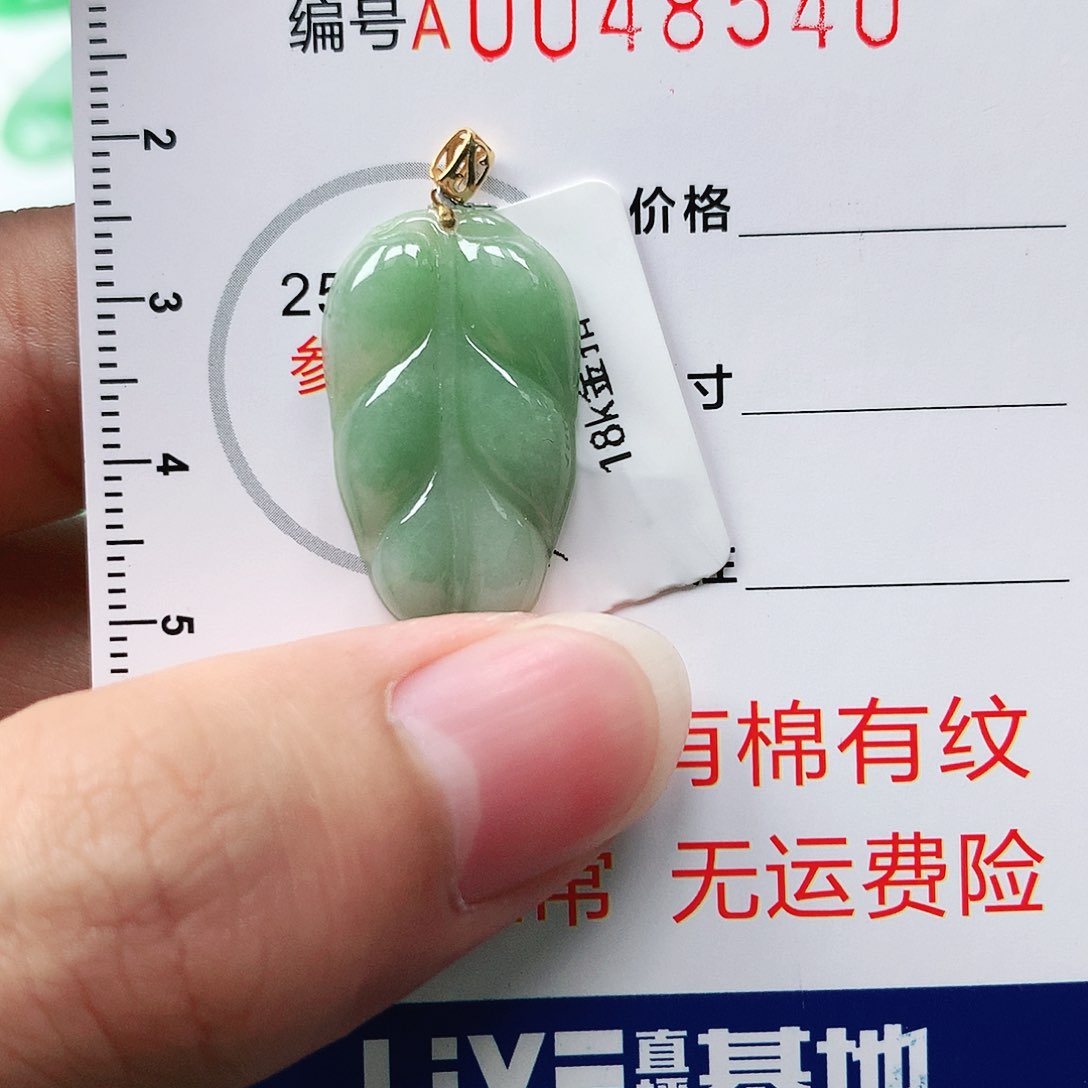 翡翠颈饰18K金镶嵌11111111