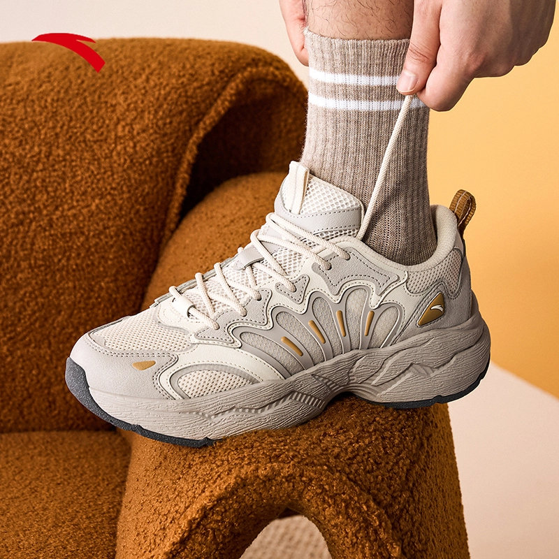 安踏陨石3.0【林孝埈同款】新款复古网舒适透气运动鞋112538851-OP