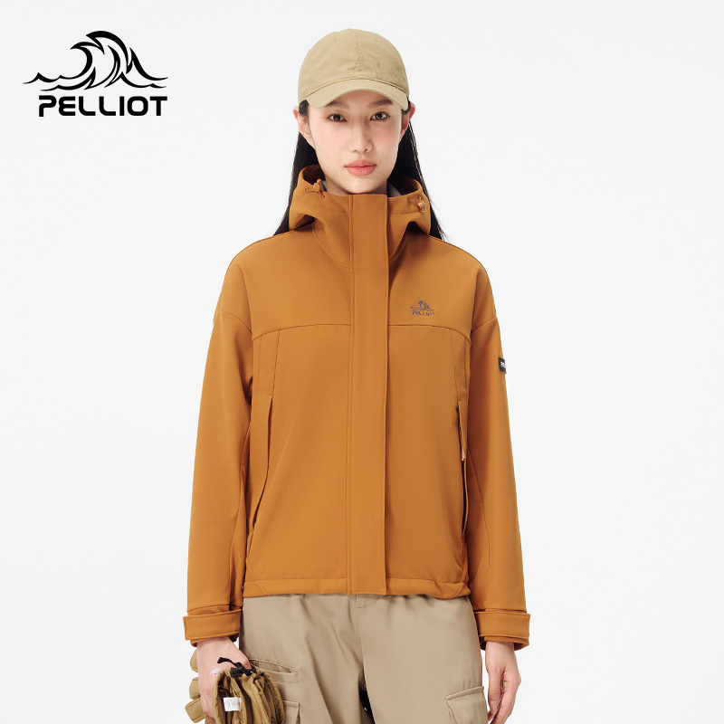 【风盾C24】伯希和软壳衣女新款户外防风运动外套透气休闲夹克男