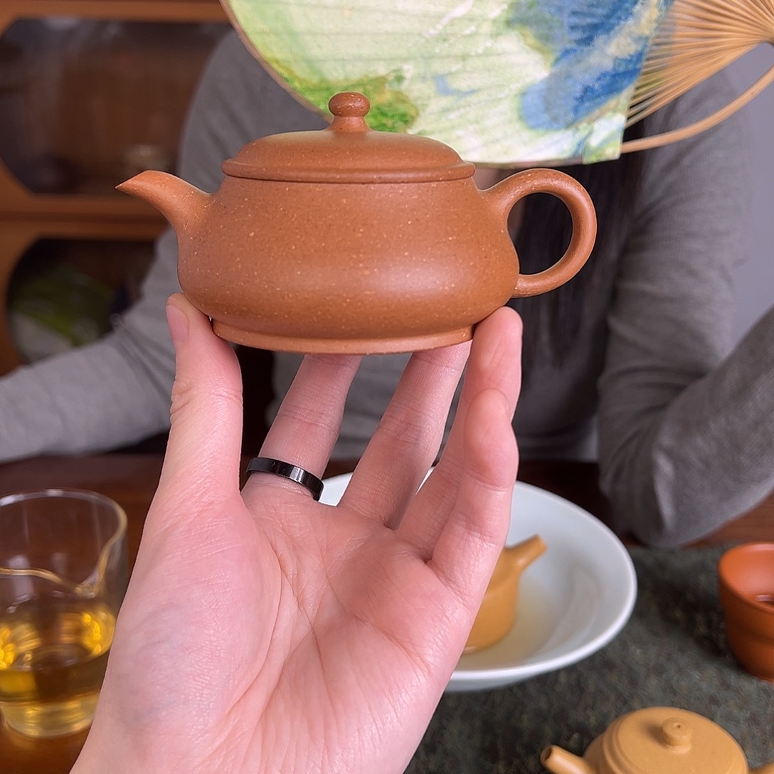 茶壶紫砂明炉 桃花泥 