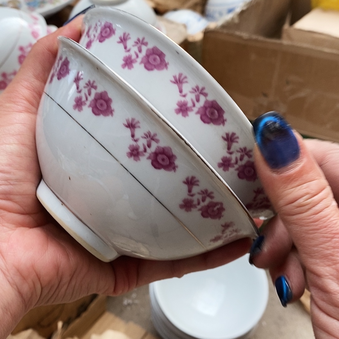 问***.陶摆件景德镇陶瓷12.5公分2个