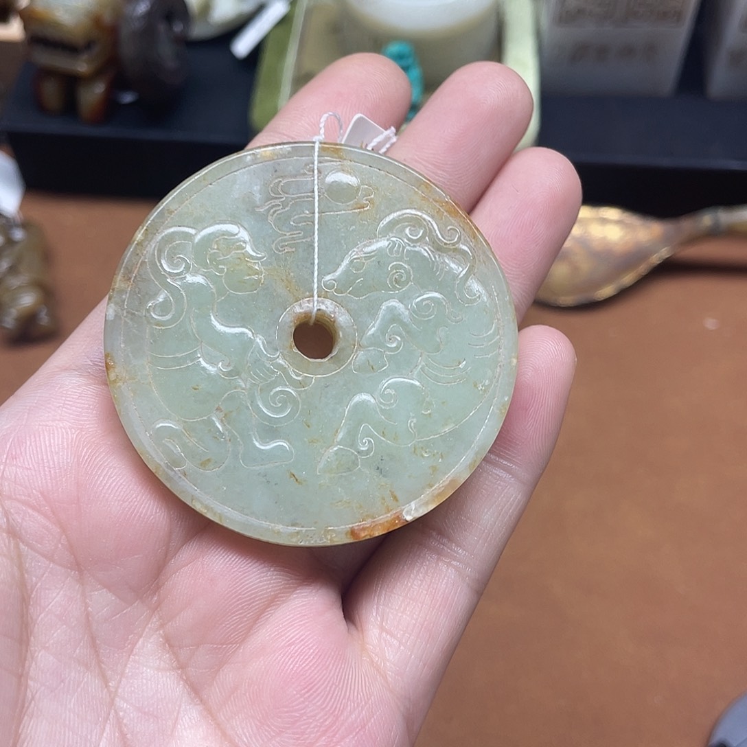 和田玉未镶嵌挂件