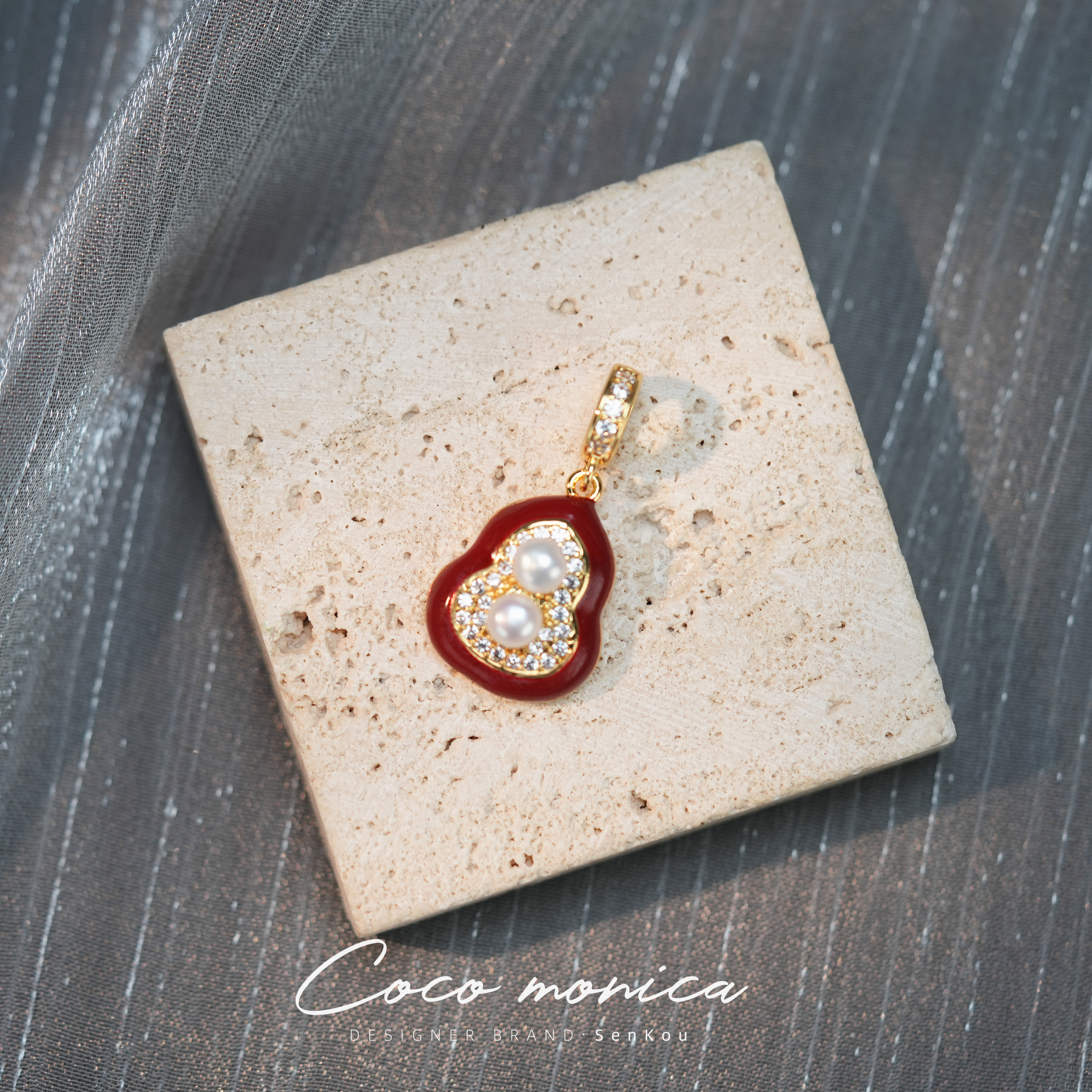 【小霞珠宝】葫芦吊坠时尚小众天然珍珠正宗气质复古 WE439