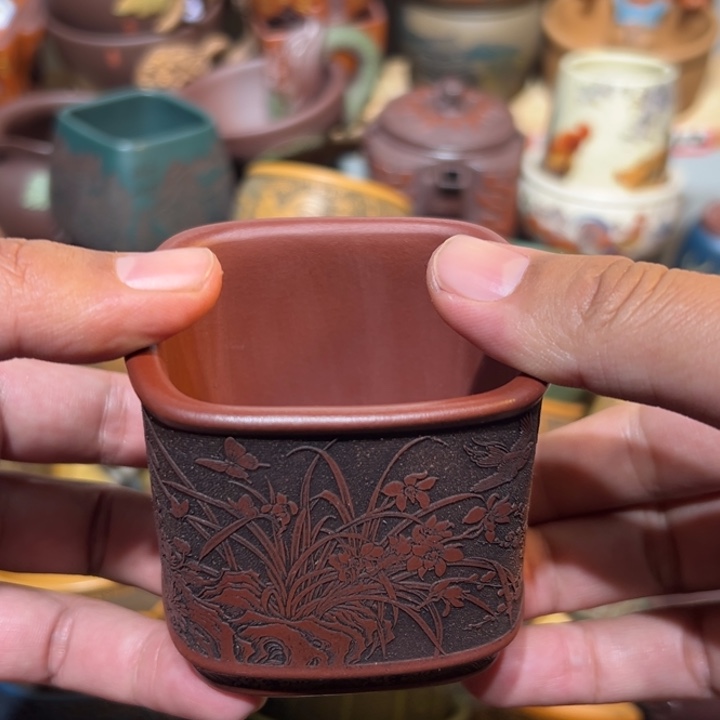 紫砂茶杯宜兴紫砂主人杯