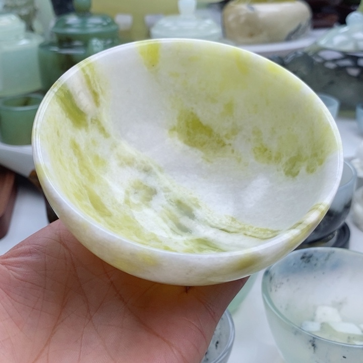 岫玉四大名玉玉碗未镶嵌