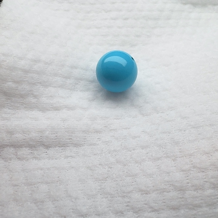 尺寸：14左右蓝圆珠 一颗