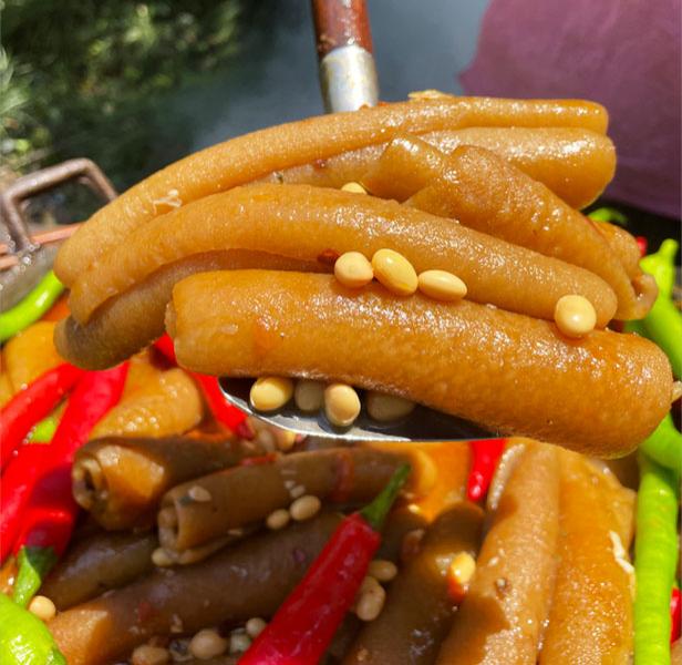 柴火干腊猪皮 1-5斤 -8（已烧皮清洗晾干） 烟熏恩施非四川贵州湖南