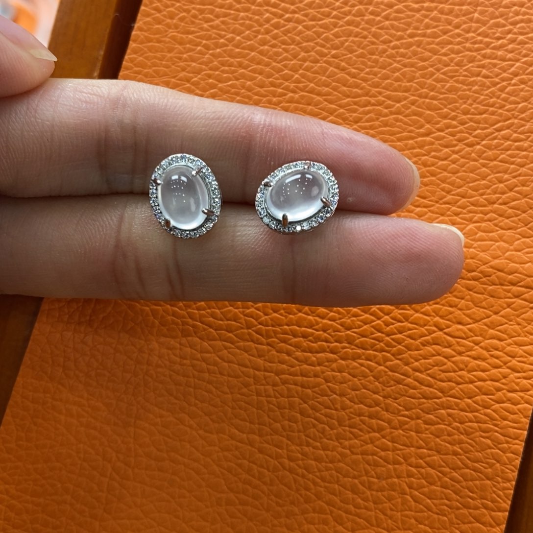 石英质玉吊坠(赠链)银S925镶嵌