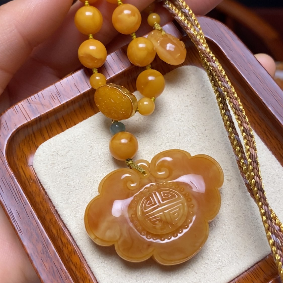 【闪购商品】蜜蜡颈饰未镶嵌项链