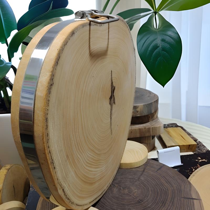 纯天然皂角树菜板圆木圆切家用商用款无漆无蜡耐砍耐剁不开裂防霉