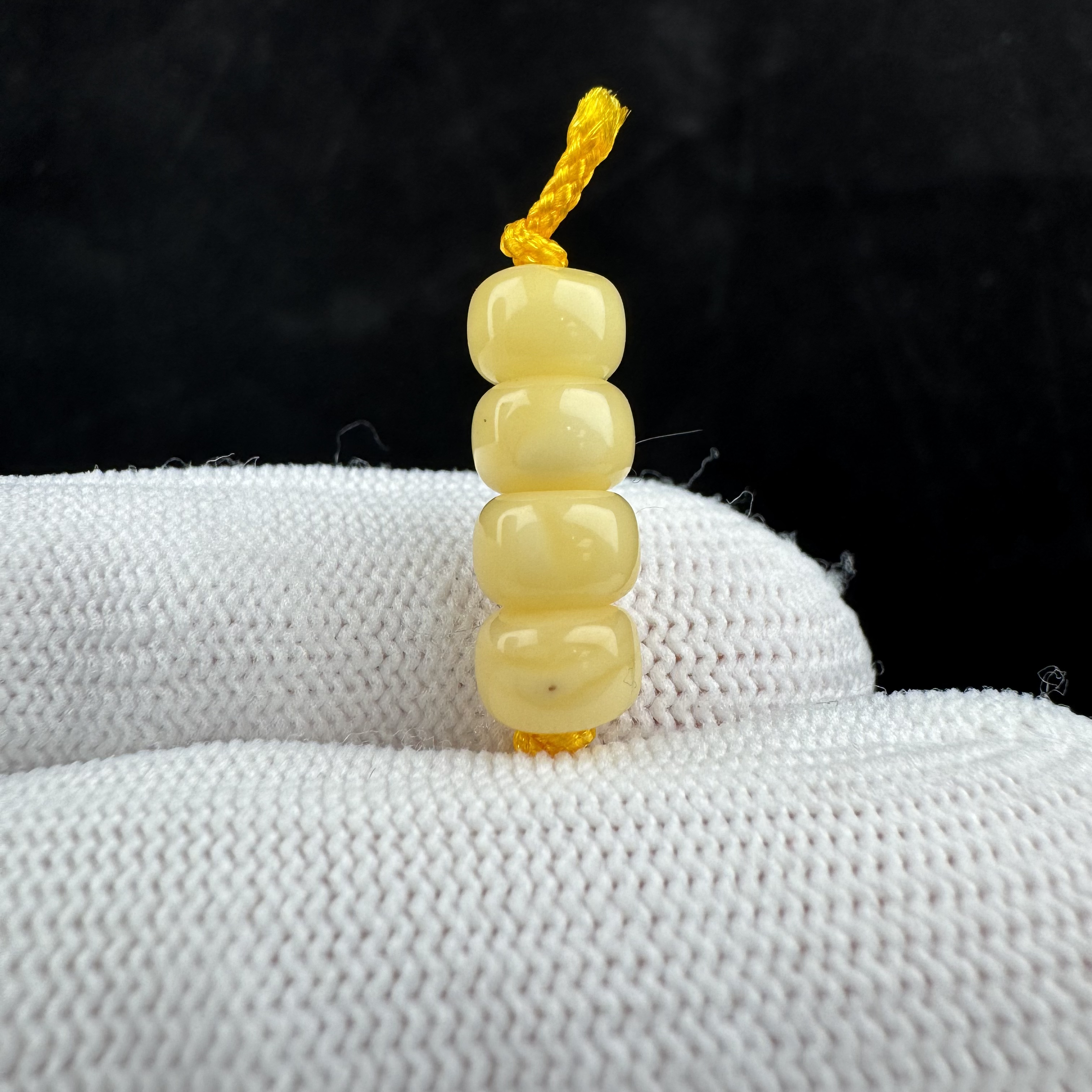 D1373天然蜜蜡 隔珠 7.2mm支持复检