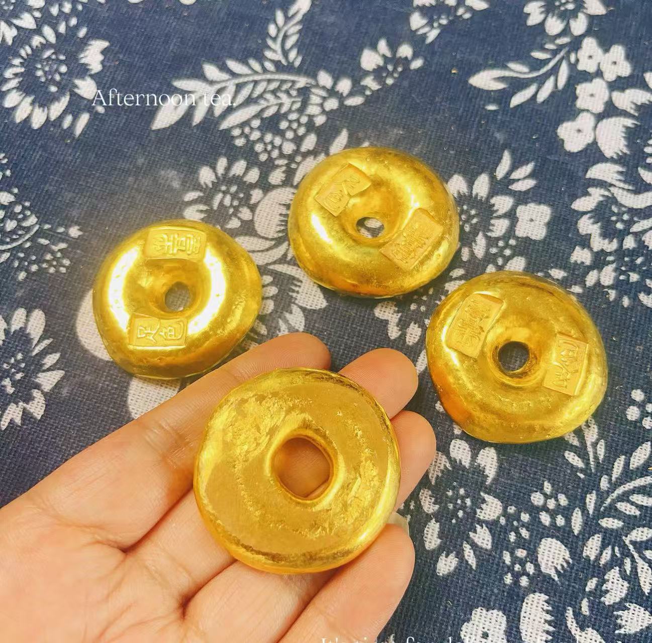 金色 平安扣 创意摆件 可溶可化可改款