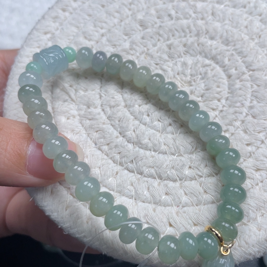 翡翠未镶嵌手链天然A货缅甸翡翠7