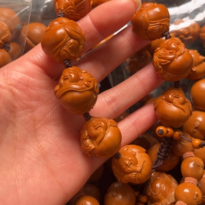 兵***子橄榄核手串财神21