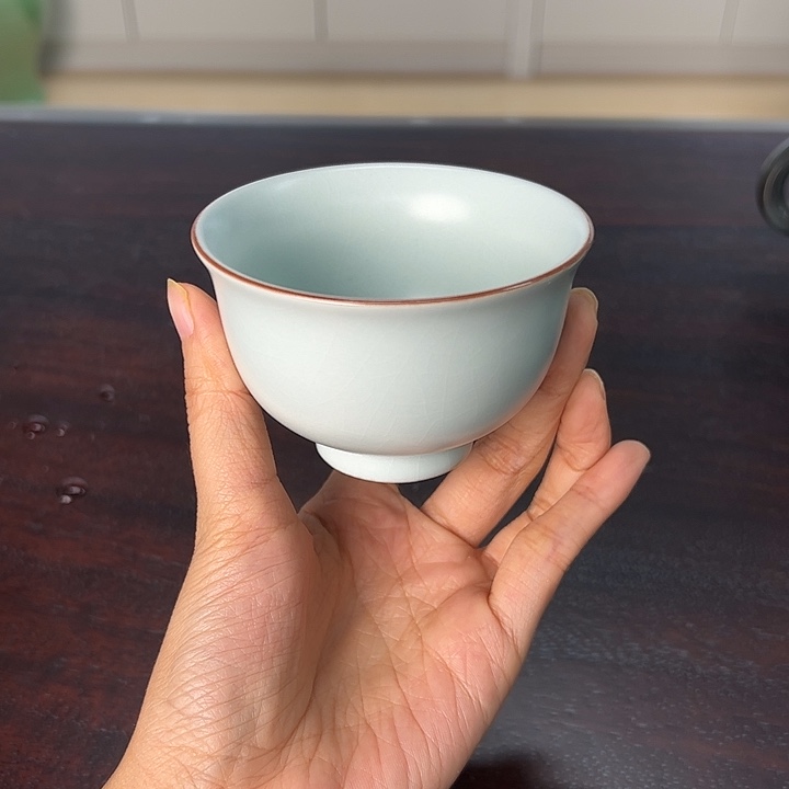 龙泉云间青瓷小米茶器