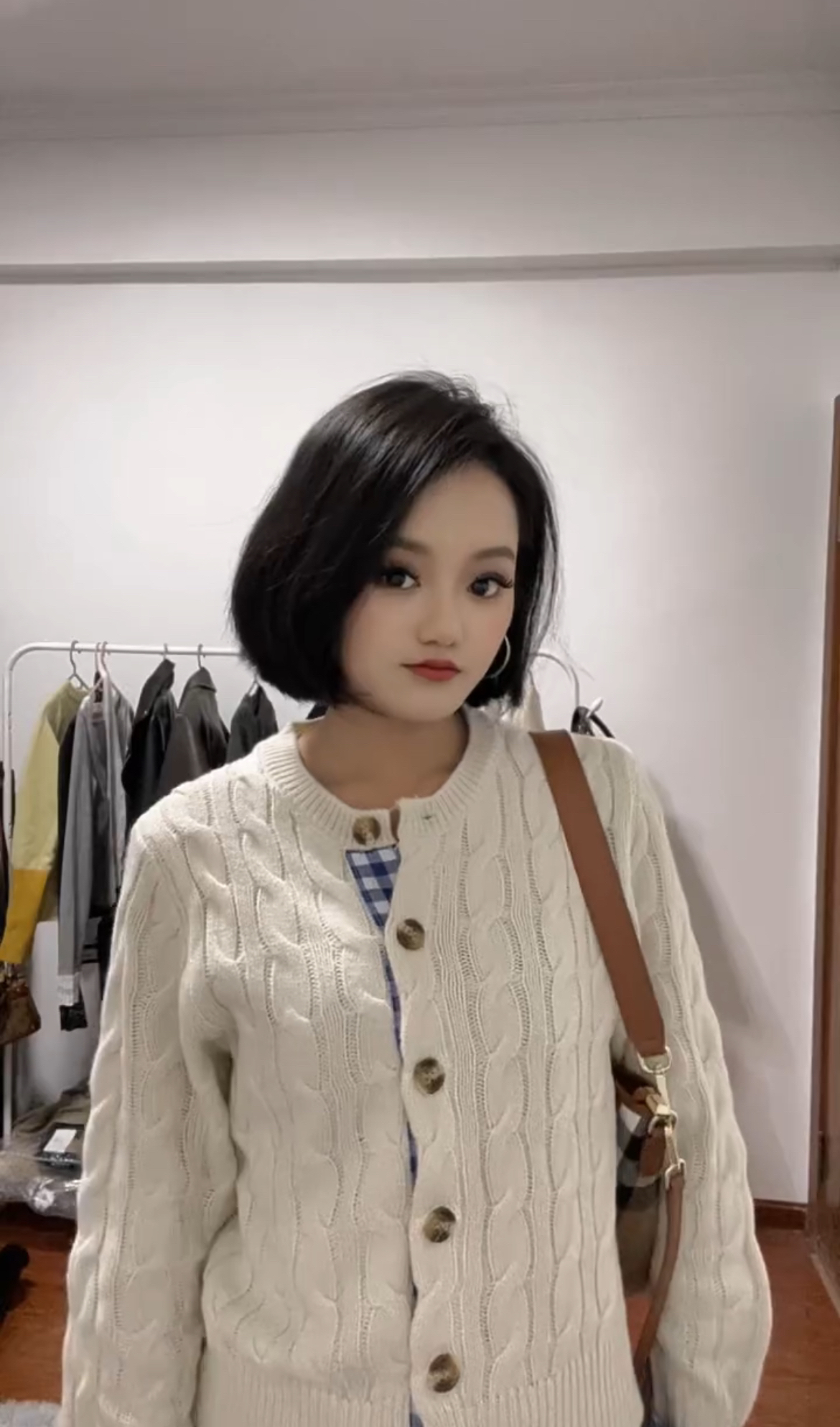 拼色2025年春季拼接长袖毛针织衫针织衫百搭宽松条纹韩版格子