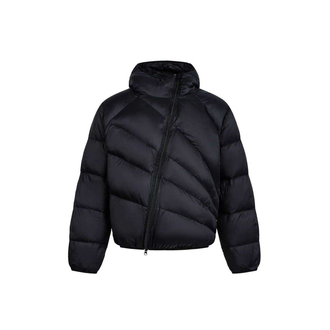 90白鸭绒 百分之90绒子量 线斜拉链连帽排骨冬季防风保暖户外外套