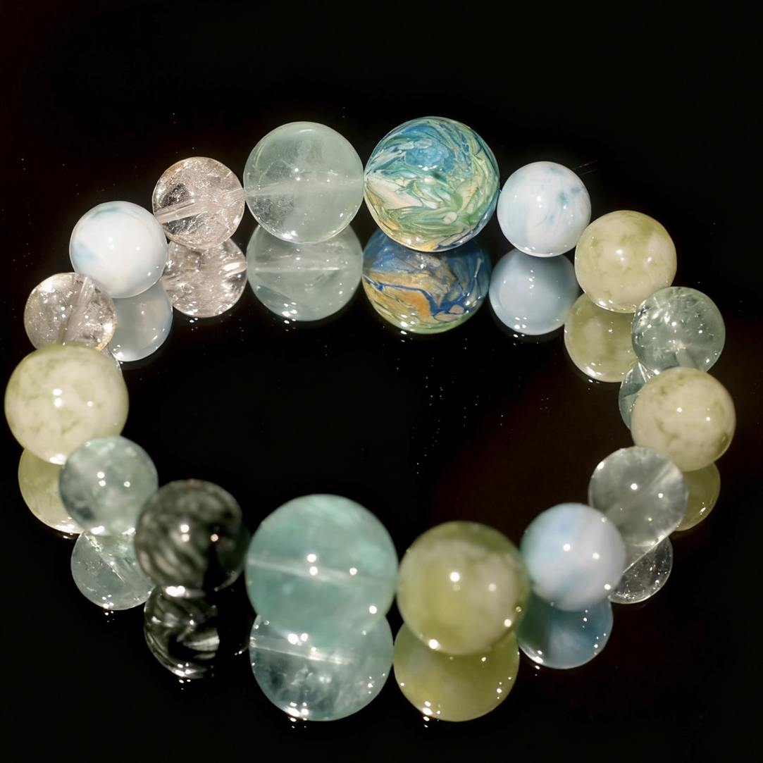 【木系能量水晶手链｜腕间森屿，揽自然灵韵入怀】多宝纯手串