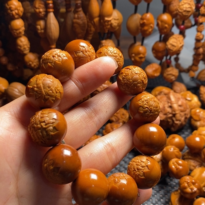 吊坠橄榄核光珠财迷