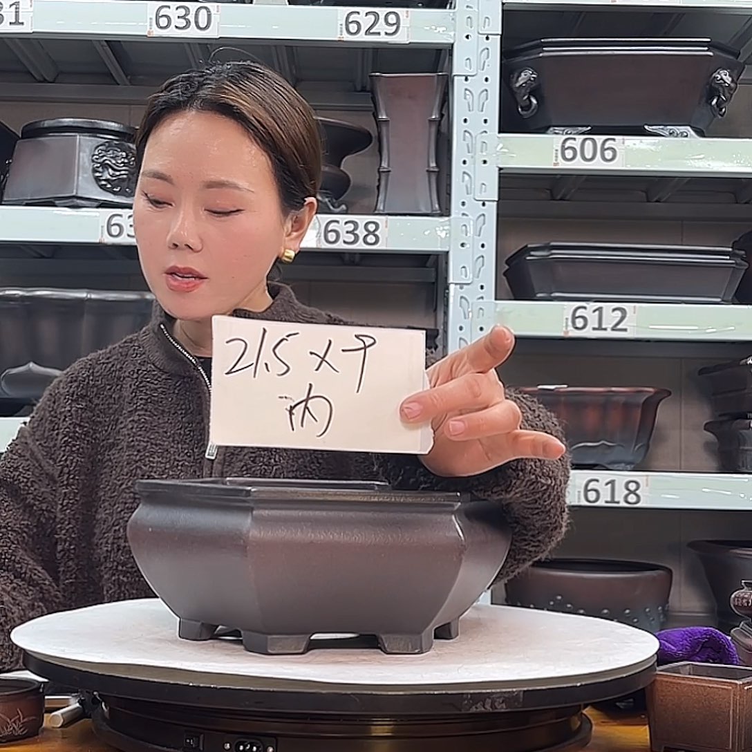 耒***团花盆紫砂宜兴紫砂53号