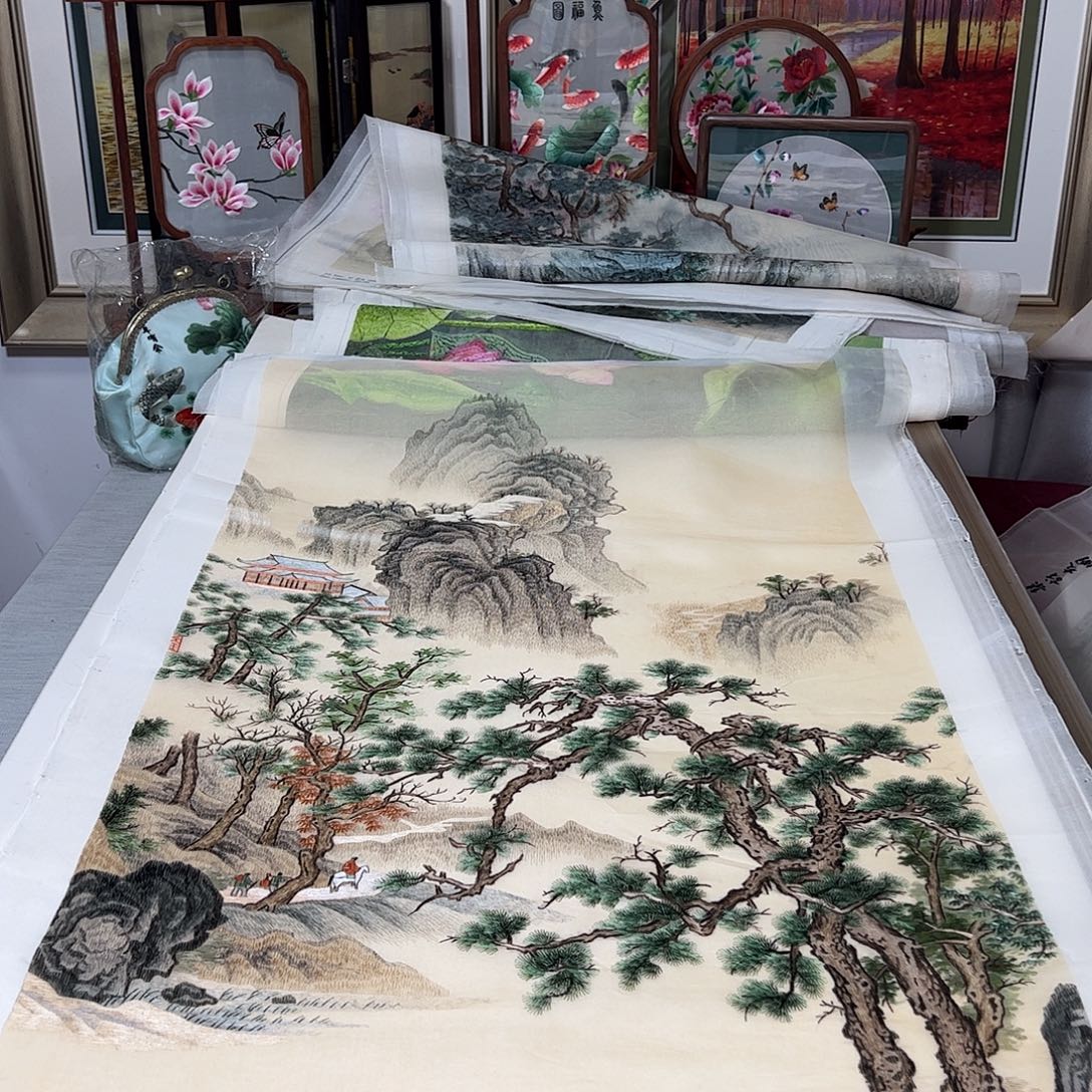 6***1刺绣纯手工刺绣画