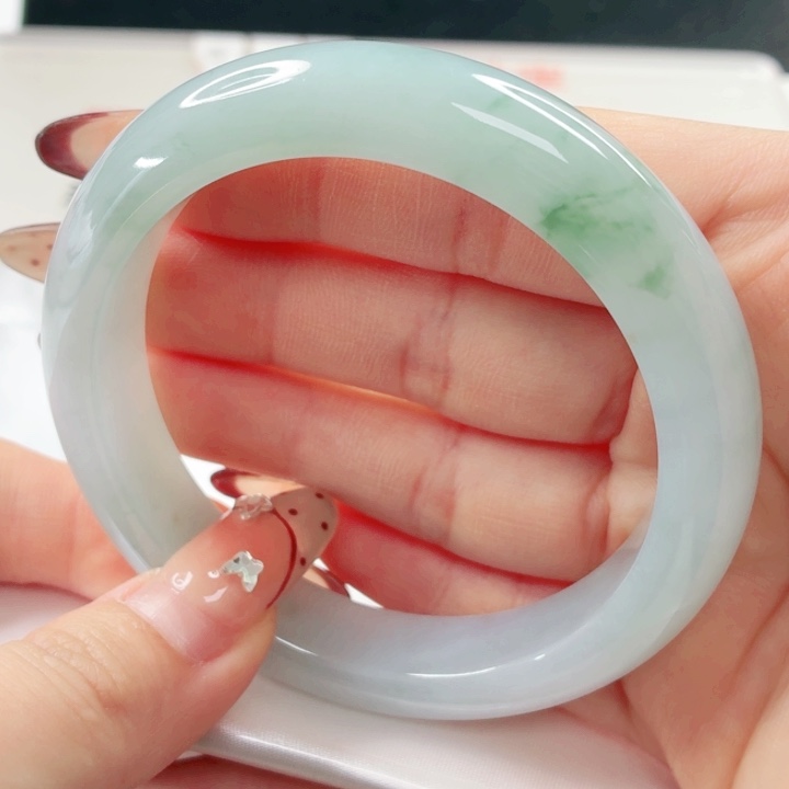 翡翠未镶嵌手镯58.8x450