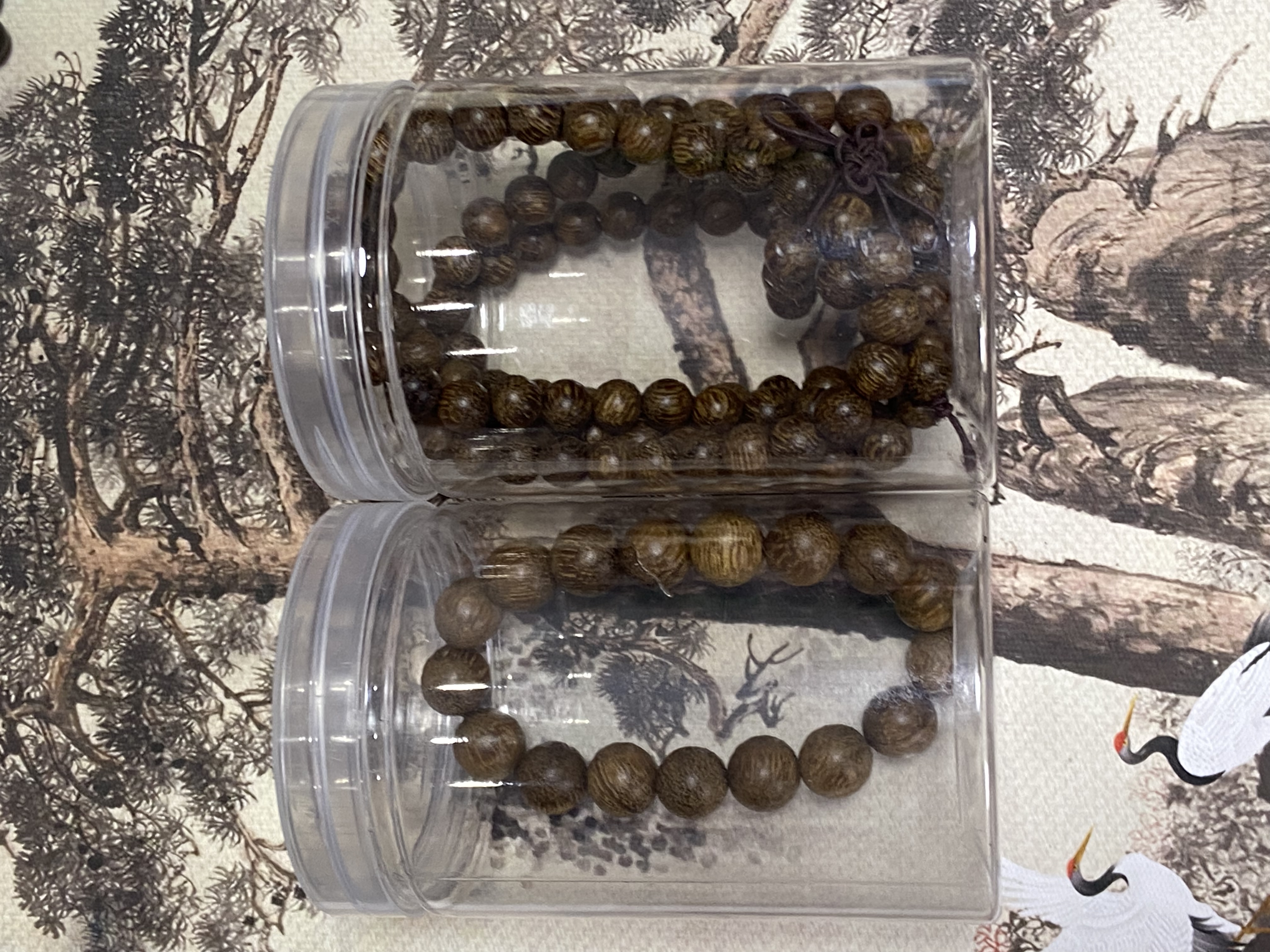 沉香YY 《拍一发二》越南芽庄白棋楠虫漏卡0.8多圈+1.0单圈组合