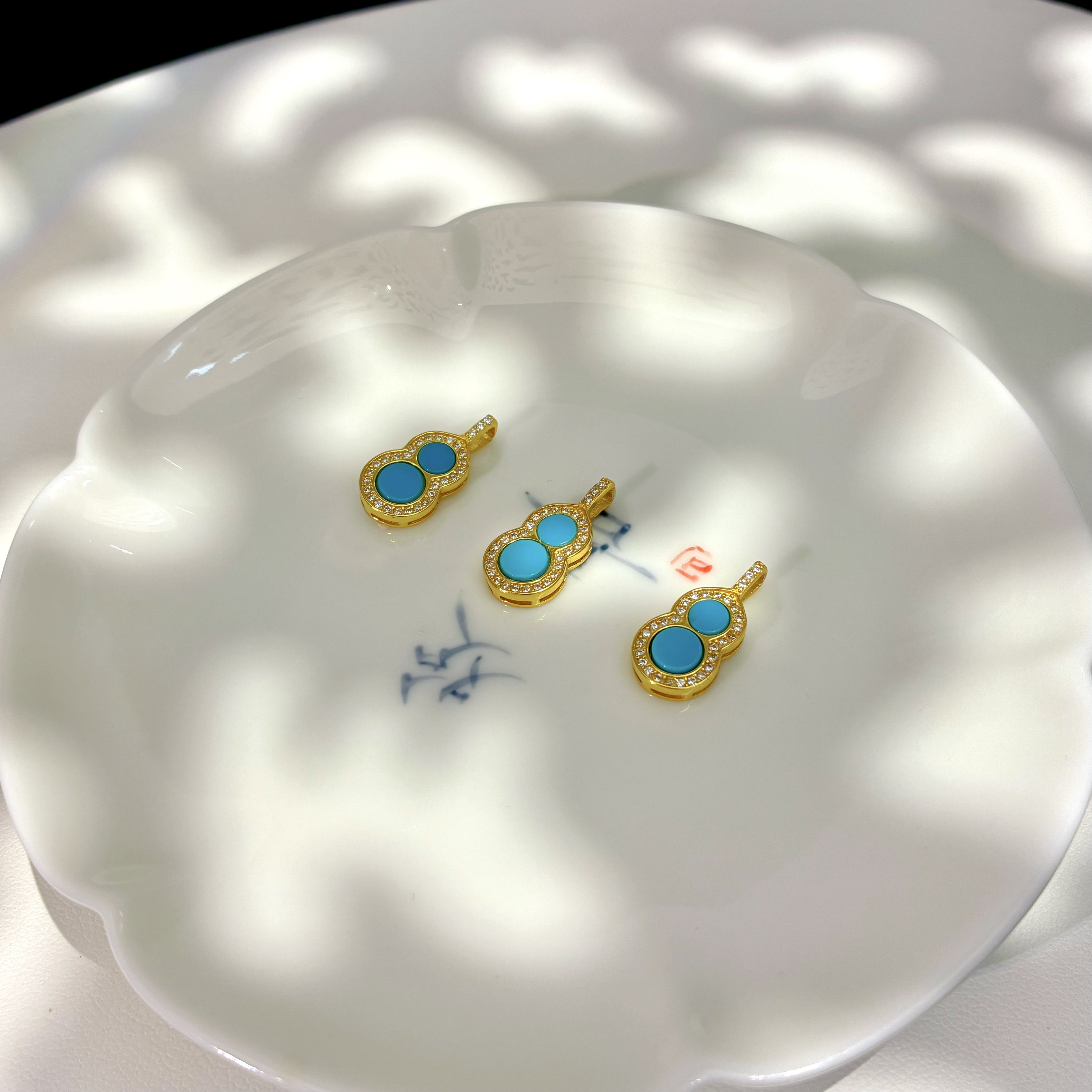 绿松石 美松葫芦吊坠（不带链） 2572 多样式发一件