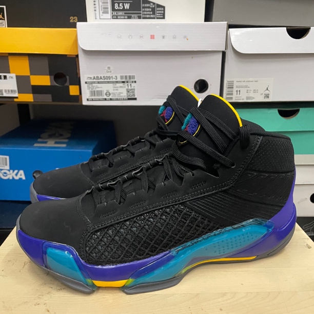 44.5码/Aj38 黑蓝/51054/篮球鞋/95新无原盒/DZ3355-001