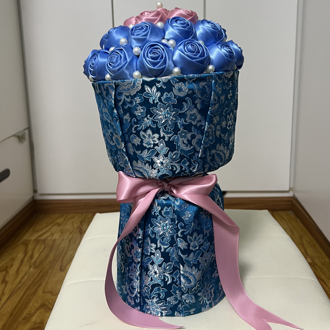 藏式玫瑰花束diy手工材料包非成品送教程适合制作礼品花束