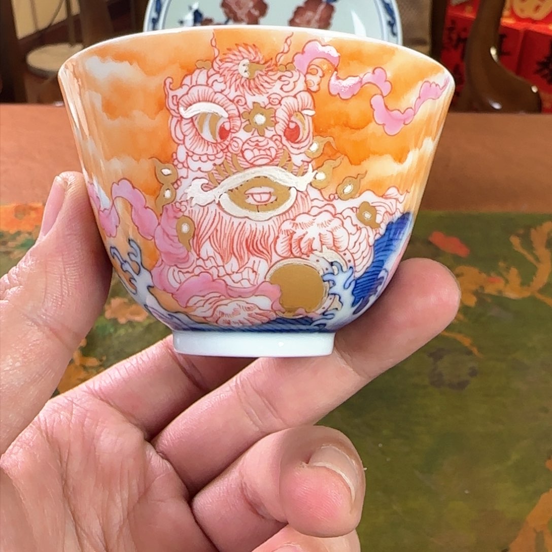 杯子景德镇手工手绘