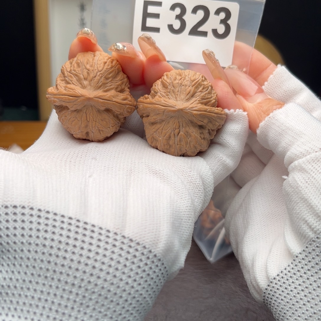 文玩核桃把件38平底锅e323