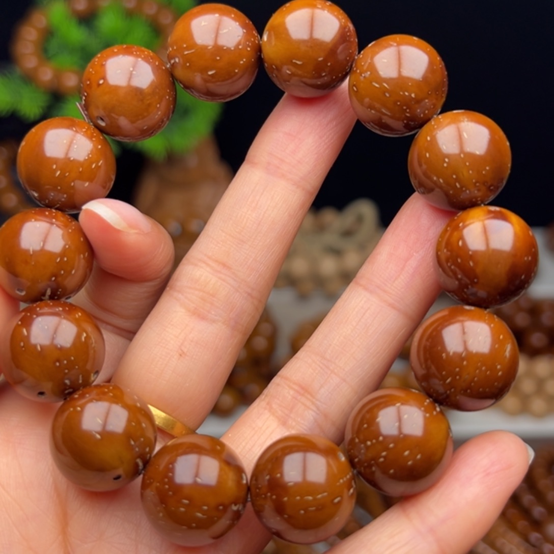 手串紫金鼠卡16.4半实心满天星光珠