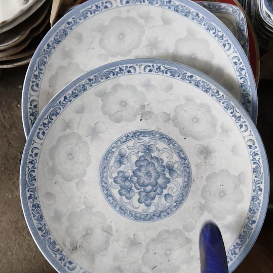 瓷八寸月光盘两个