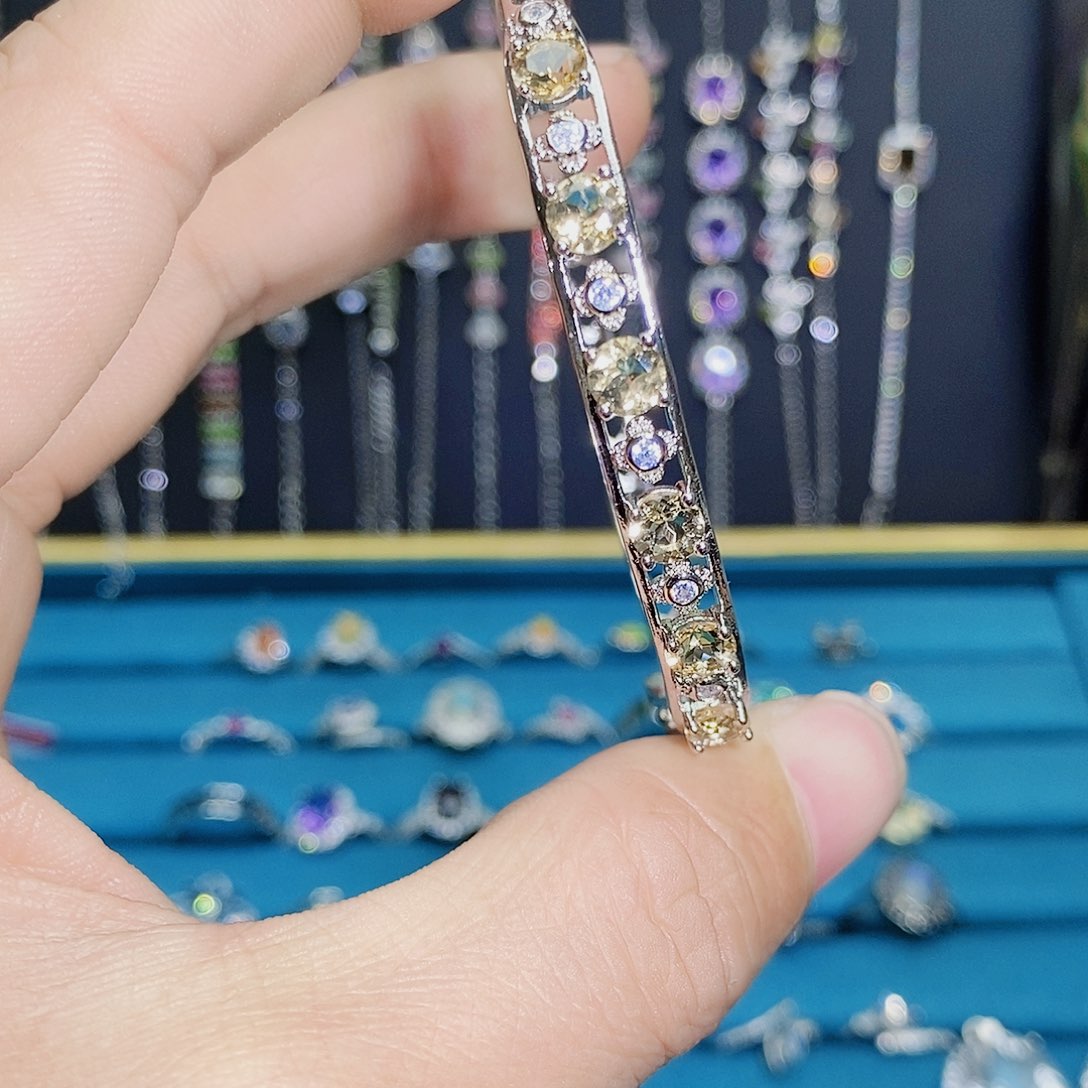 紫晶珠宝半成品银S925镶嵌