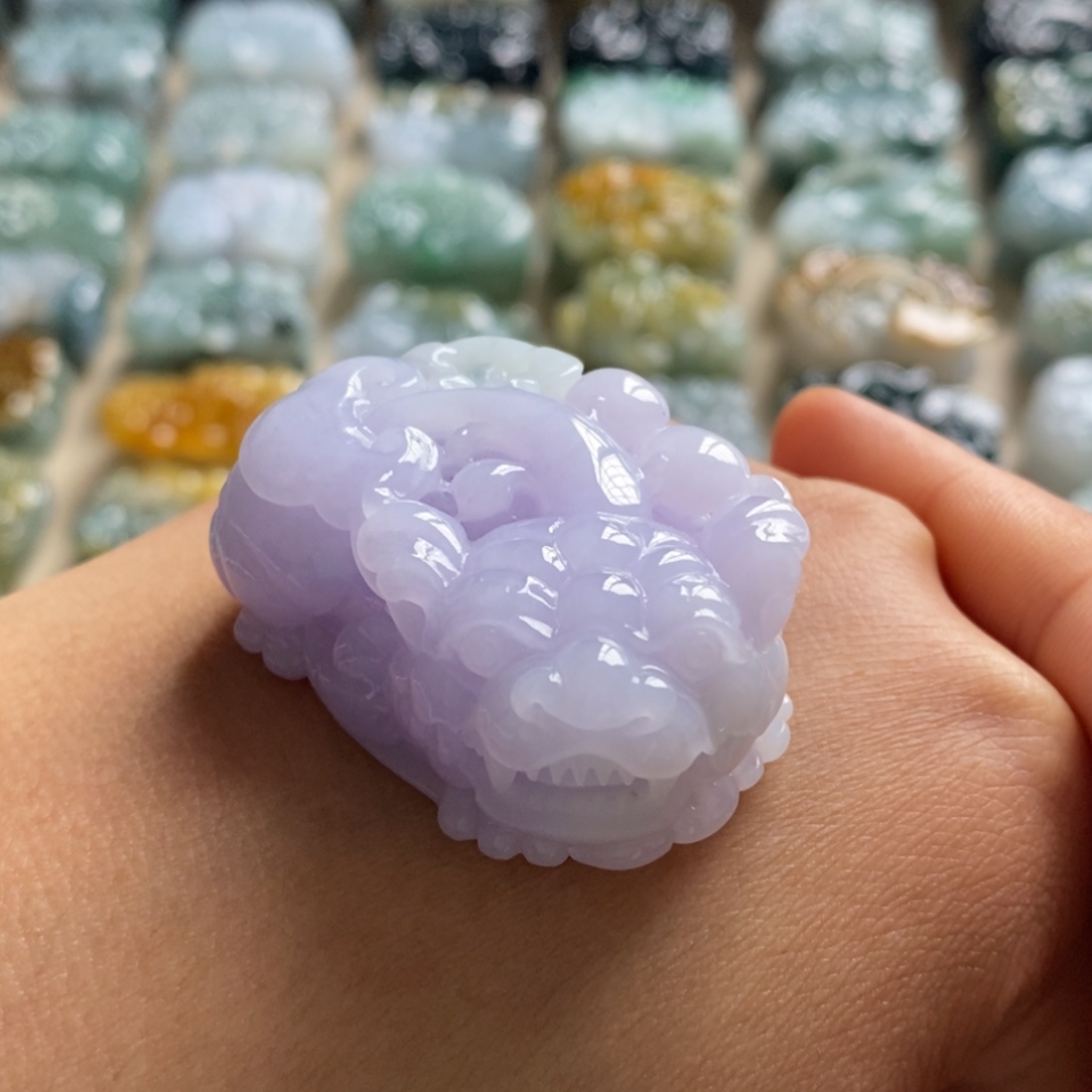 翡翠未镶嵌颈饰天然翡翠貔貅吊坠