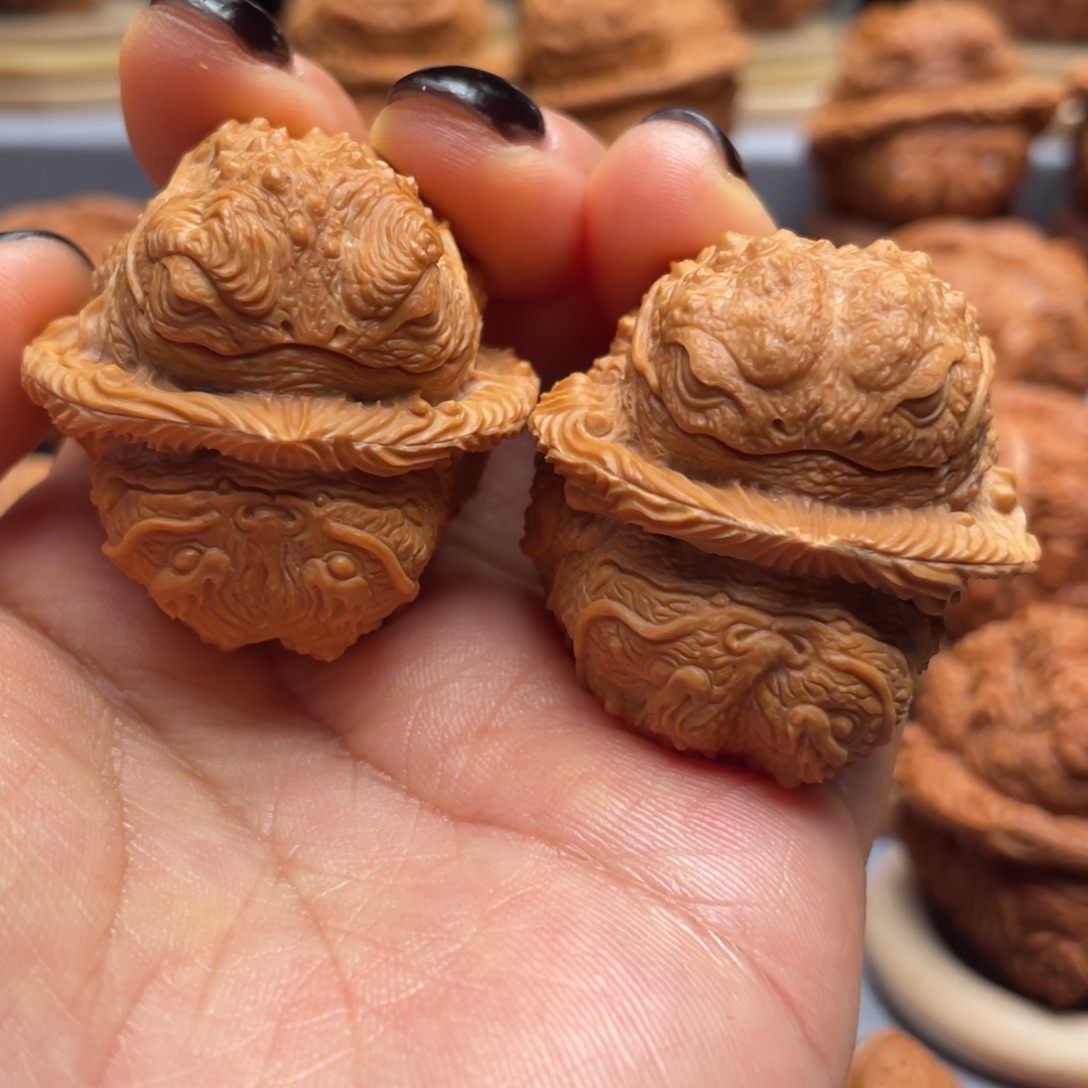 手串/手链核桃龙蝉金蝉蛤蟆头核桃雕刻36 37