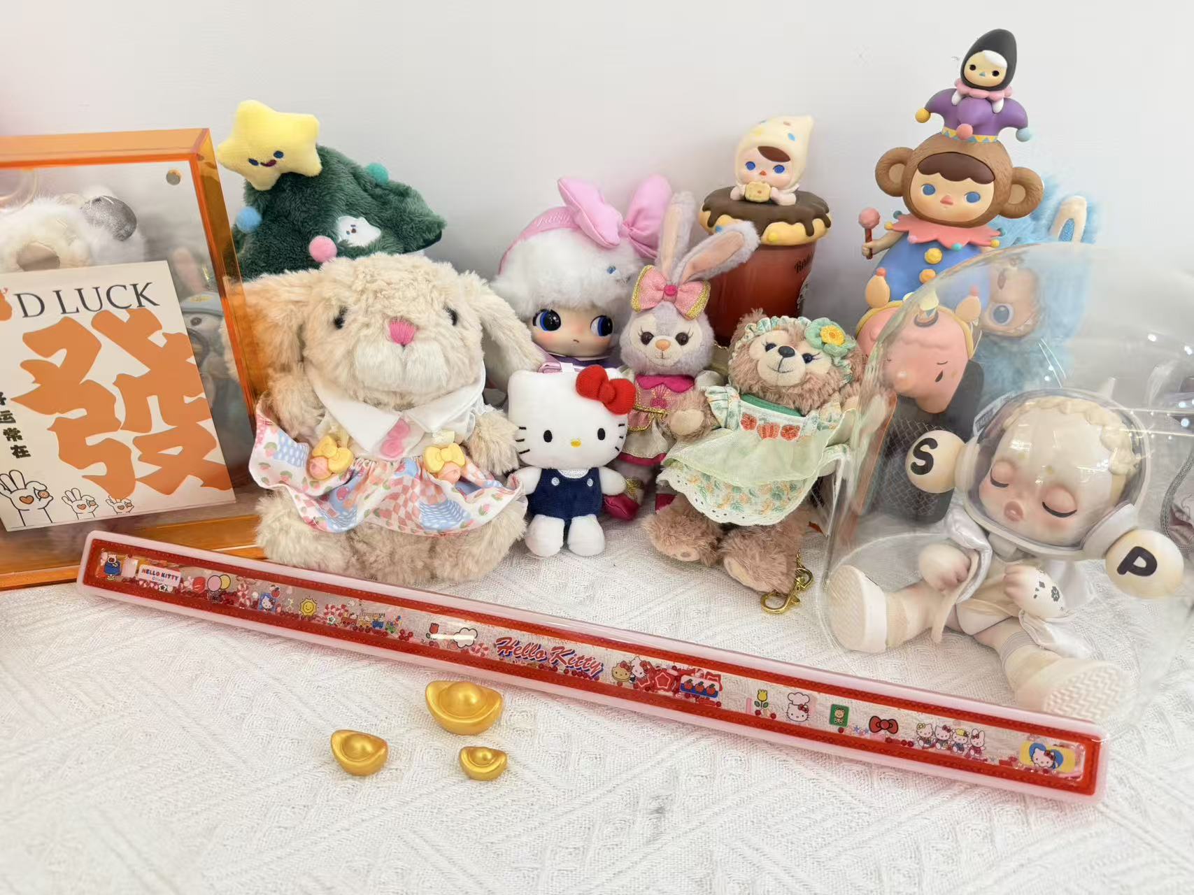 现货红色珍珠kt双面定制流沙麻将牌尺