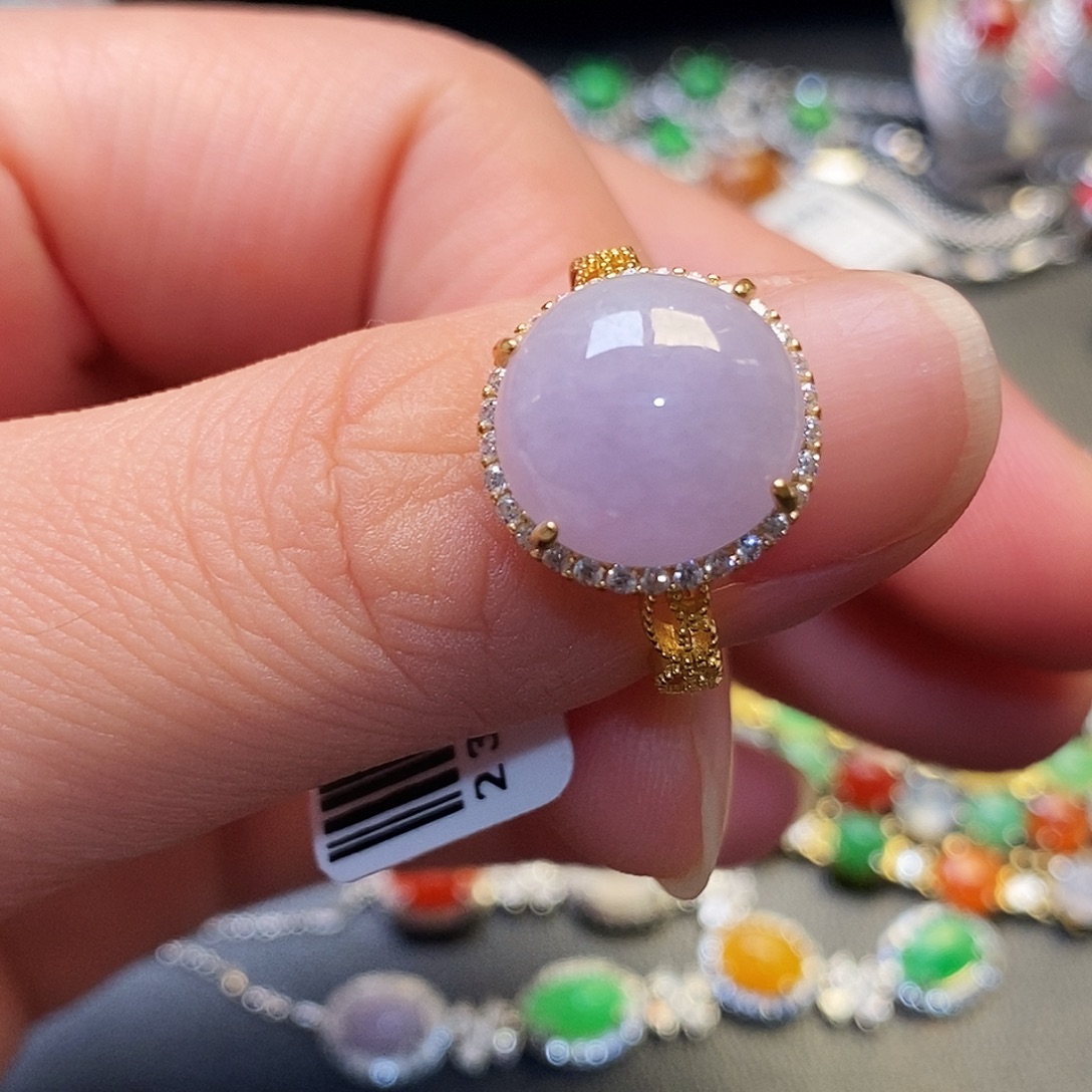 小***子翡翠银S925镶嵌戒指111