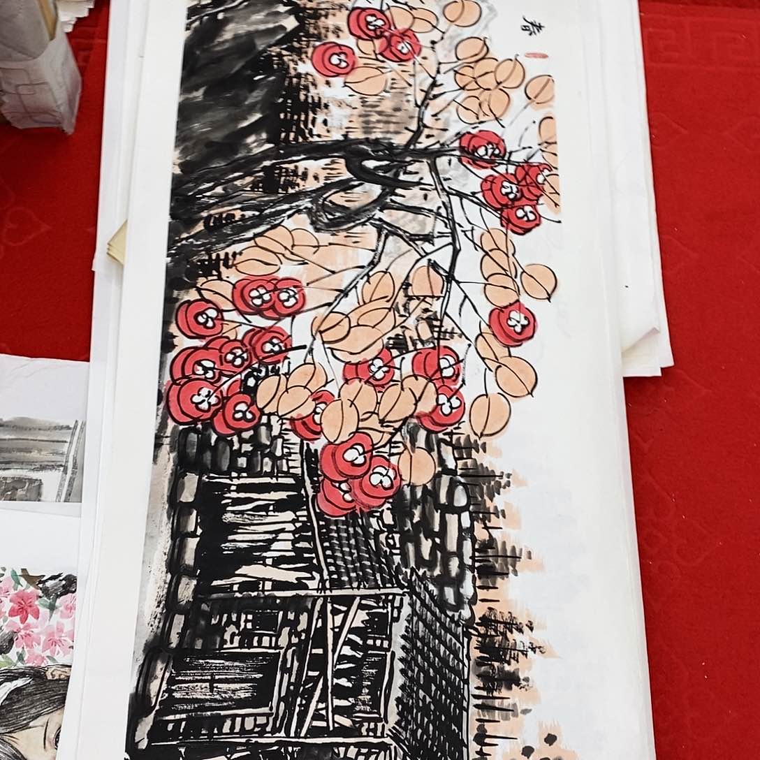 国画红色系真的好好喝的好