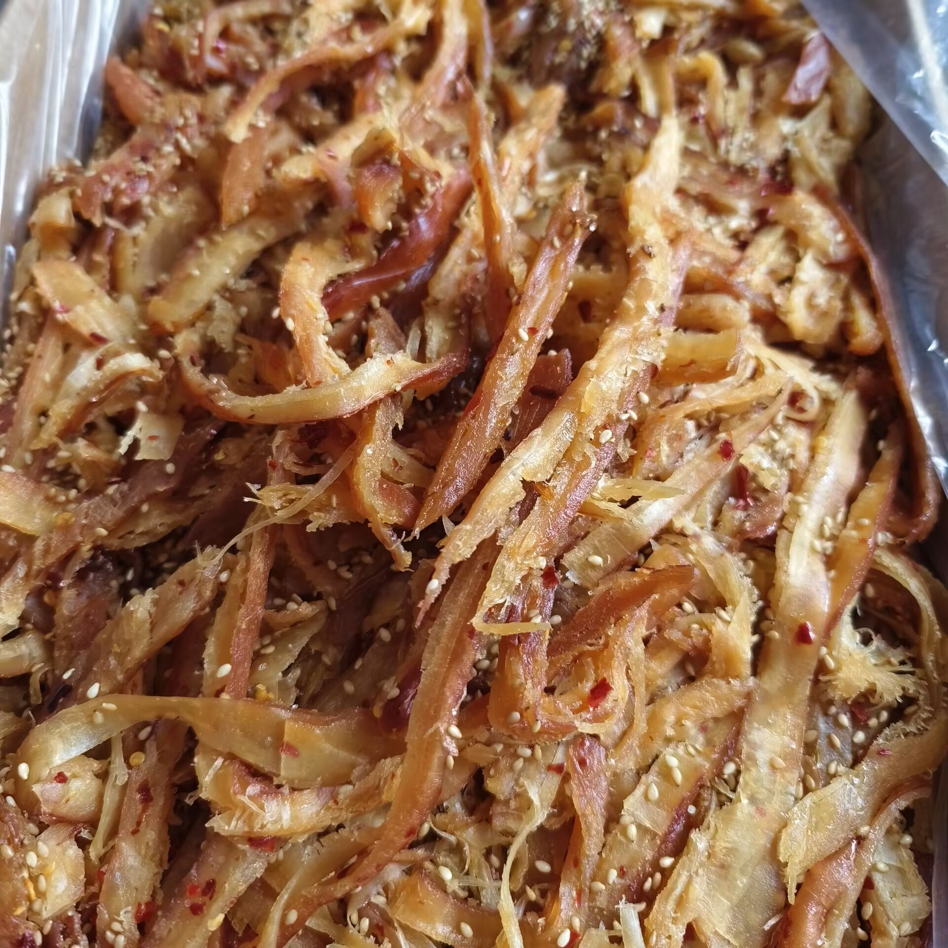 麻辣鱿鱼条无淀粉微麻辣